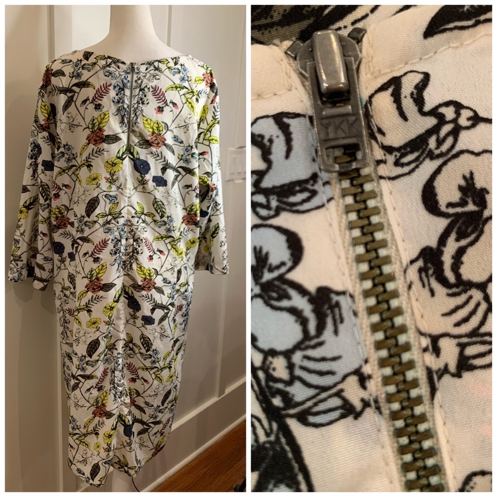 Junarose Flowered Dress, Size 14 - Picture 5 of 7